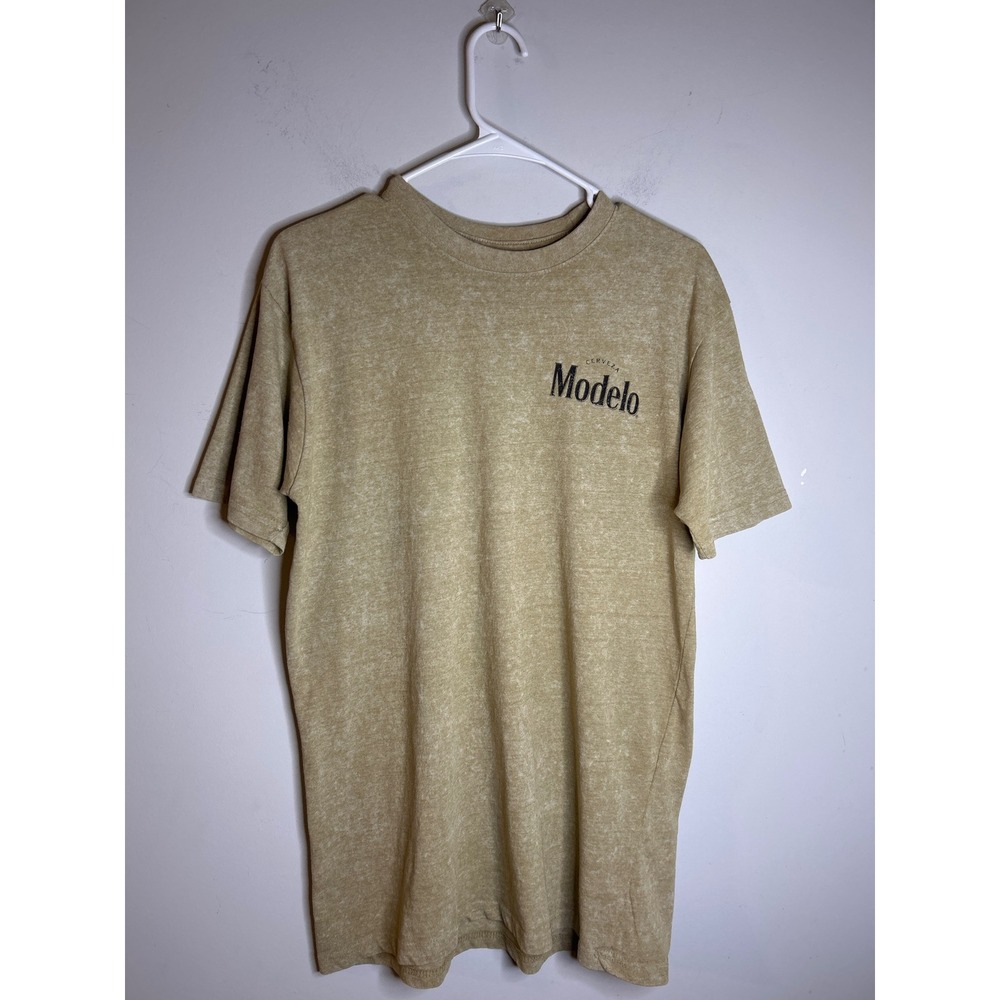 Modelo Beer Tan Graphic T Shirt Mens Large